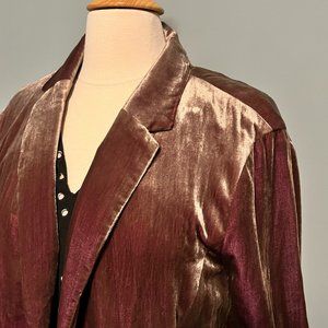 Oversized Velvet Blazer